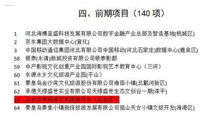 河北省重点项目提质增效 首中金投资的成语小镇再添发展动力